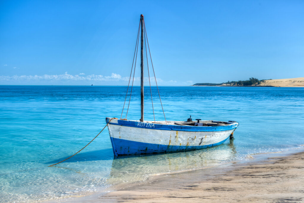 Dhow on the shores of Bazaruto Island