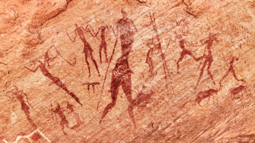 Rock paintings of early inhabitants