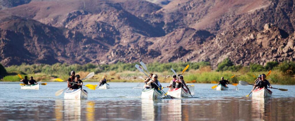 Orange river canoe adventure