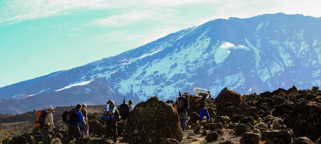 Trekking in Mount Kenya National Park, Kenya