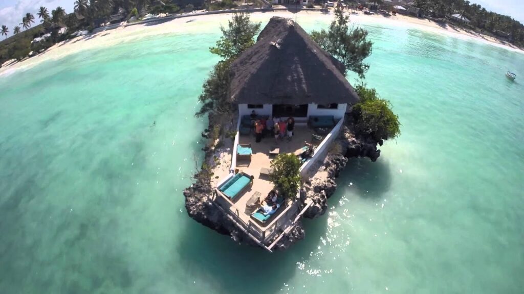 The Rock Restaurant in Zanzibar.