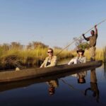 Mokoro on the water near Chief's Island, Okavango Delta