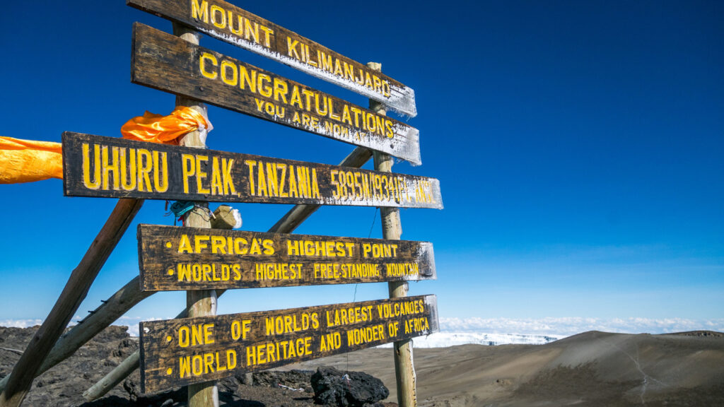 Uhuru Peak, Mount Kilimanjaro.