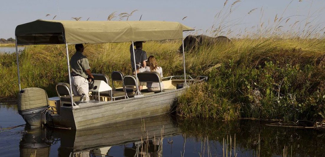 camp xakanaxa okavango delta botswana safari boating