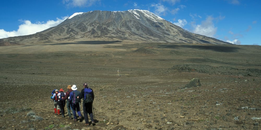 Rongai route on Mount Kilimanjaro.