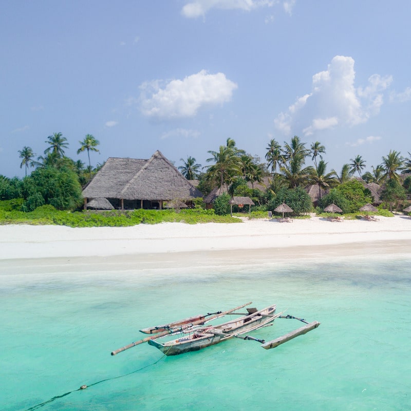 Matemwe beach in Zanzibar