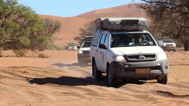 4x4 driving in Namibia