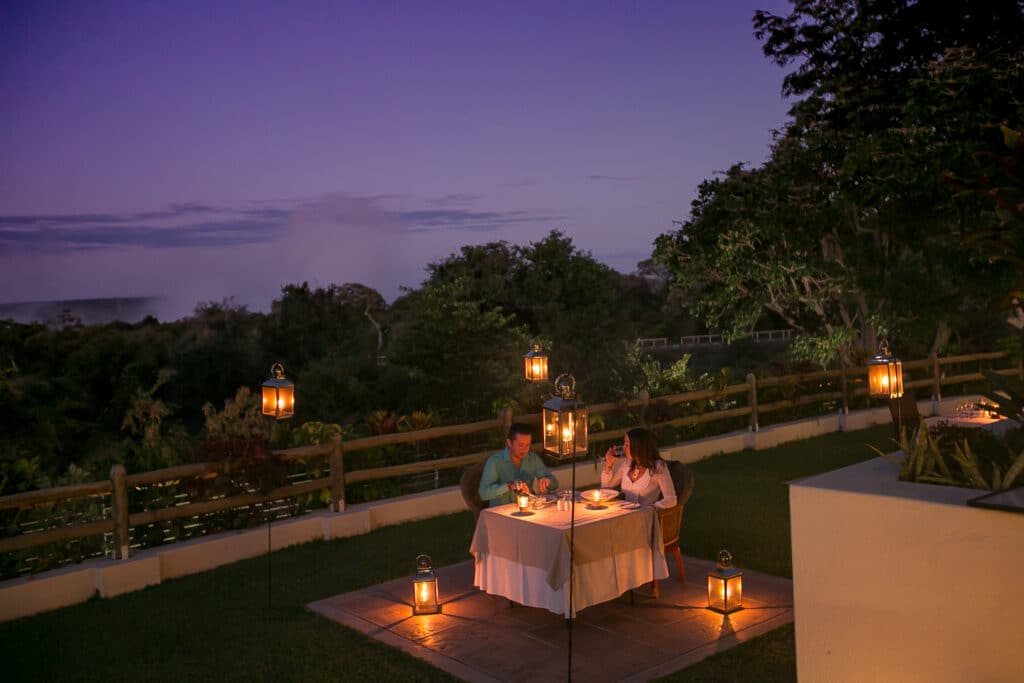 Private outdoor dining at Ilala Lodge | Photo credits: Ilala Lodge