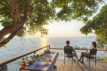 Breakfast overlooking Lake Victoria, Uganda | Photo credit: Rubondo Island Camp