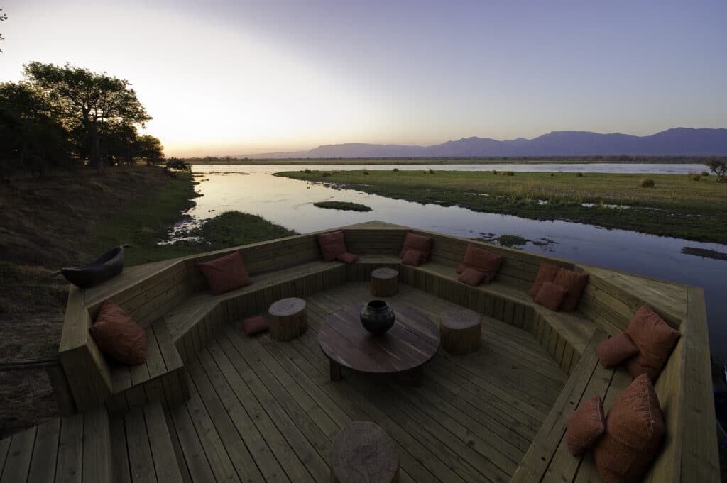 Luxury lodge views in Zimbabwe | Photo credits: Ruckomechi Camp