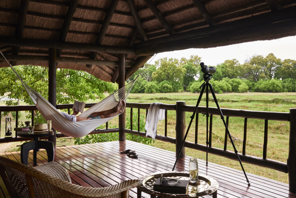 Luxury tented room at Khwai River Lodge in Botswana | Photo credits: Private dining at Khwai River Lodge in Botswana | Photo credits: Abercrombie & Kent Belmond Khwai River Lodge