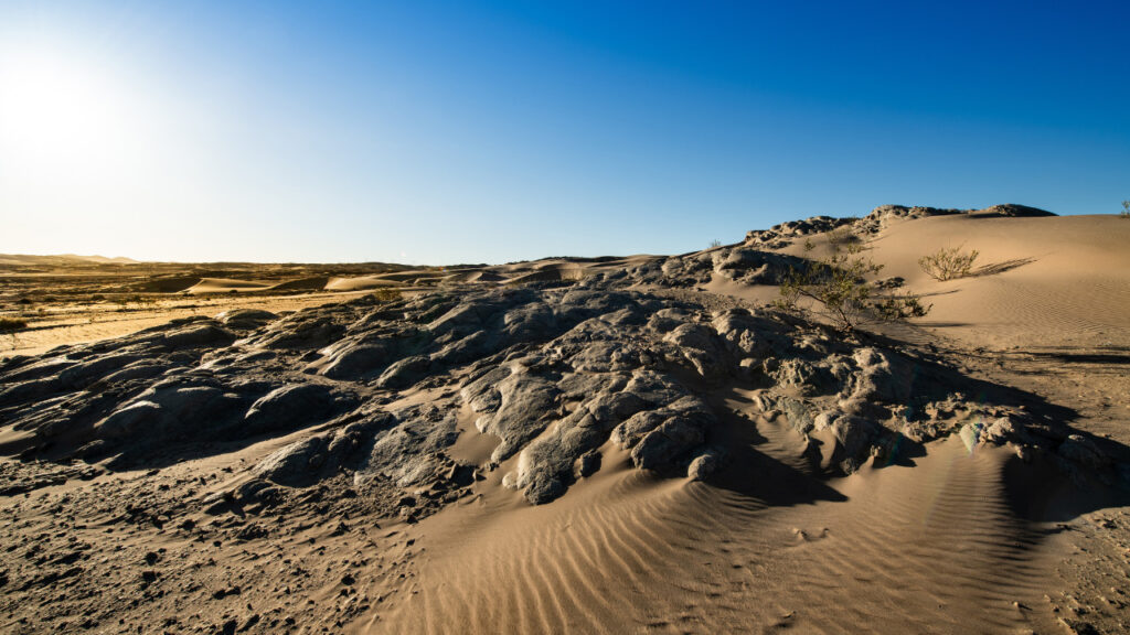 View of the restricted diamond area in Namibia.