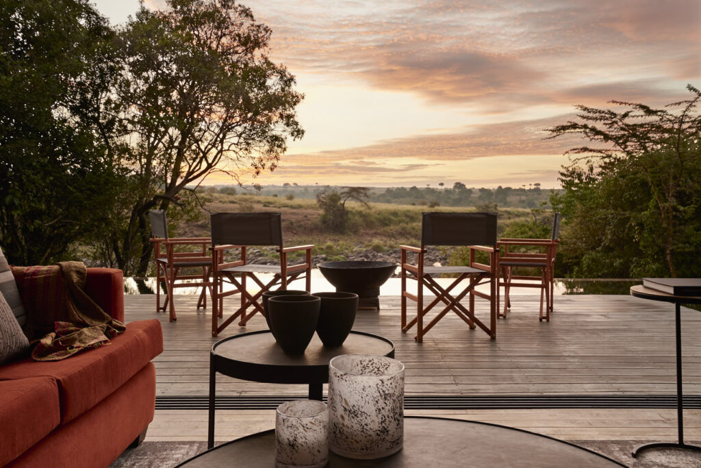 Deck at Geoffry Kent Suite at Sanctuary Olanana, Kenya | Photo credit: Sanctuary Olanana