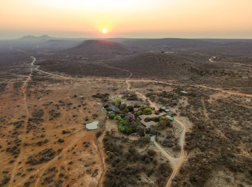 Aerial shot of Madikwe Game Reserve