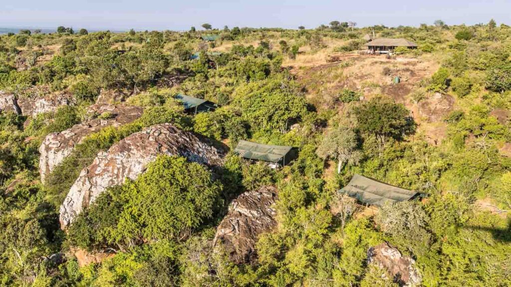 Aerial View of Mobile Camps | Photo credit: Siruai Mobile Camp