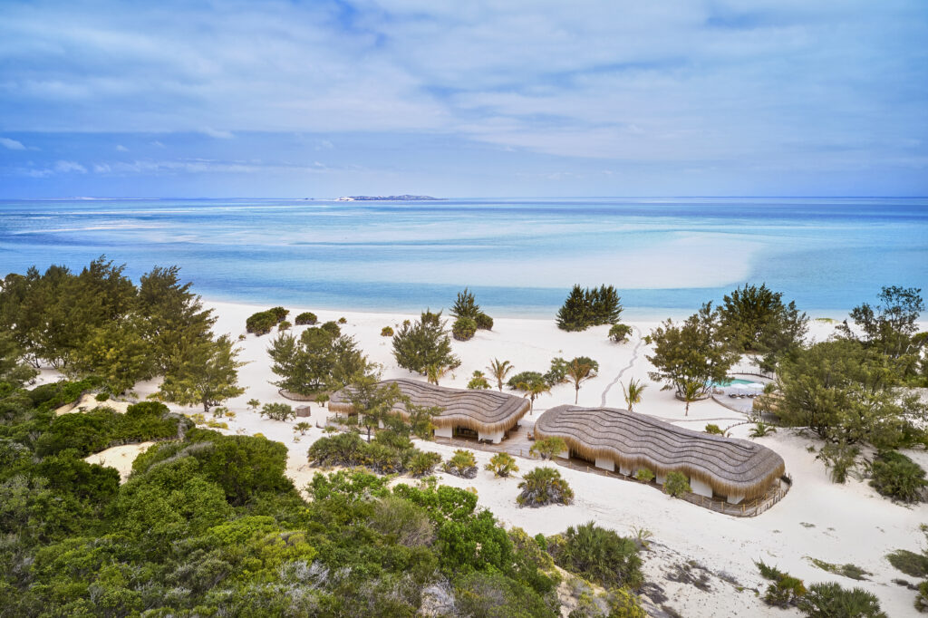 Aerial view of Kisawa Sanctuary in Mozambique | Photo credit: Kisawa Sanctuary