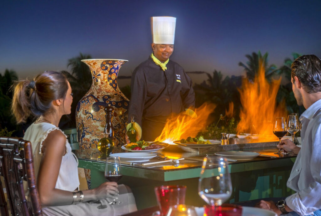 Teppanyaki on the terrace Experience | Photo credit: Sofitel Mauritius L'Impérial Resort & Spa