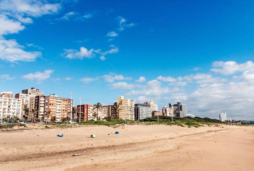 Golden Mile Beach in Durban