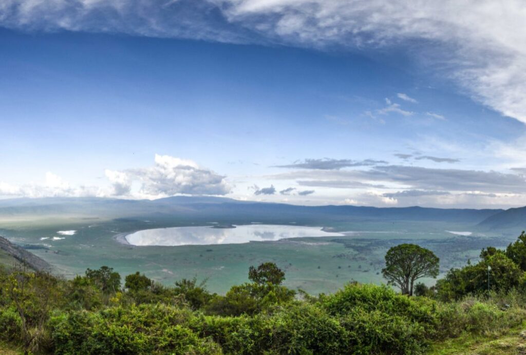 The Ngorongoro Crater in Tanzania