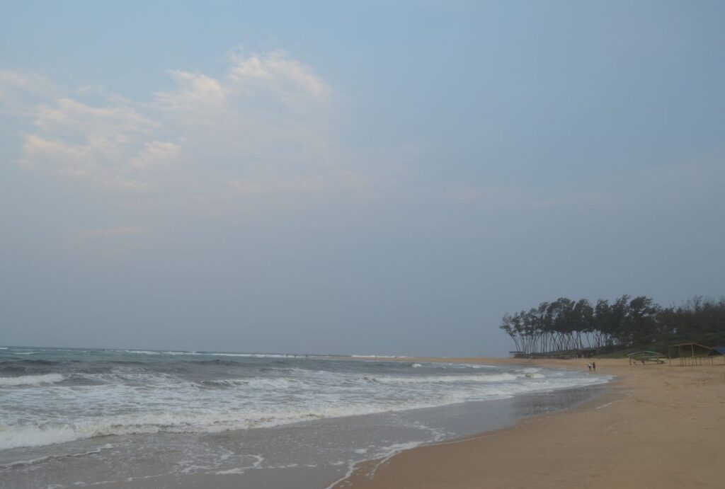 Sodwana bay pristine beach near a lagoon and Isimangaliso wetlands