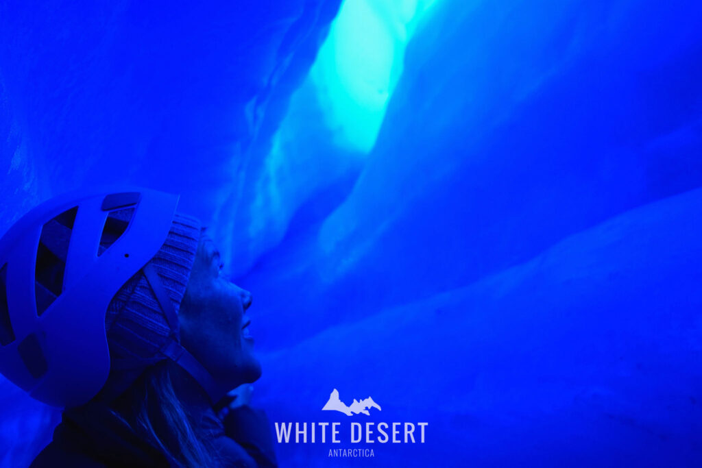 Views inside an iceberg | Photo credit: White Desert