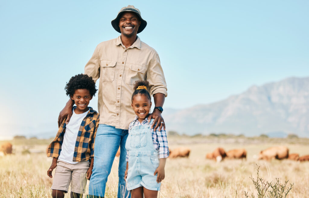 Family on a safari in South Africa. Photo: Getty Images