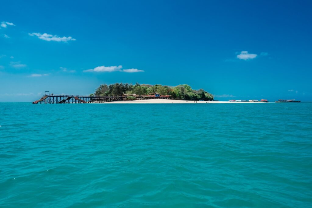 View of Prison Island in Zanzibar