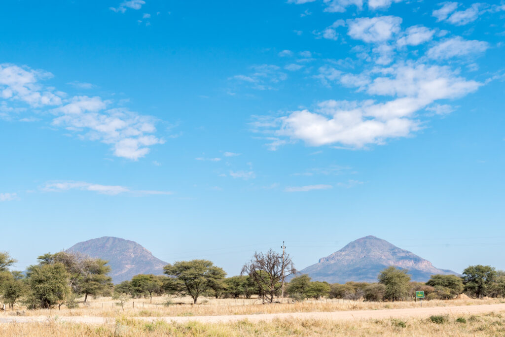 The Omatoko Mountains as seen from a road between Okahandja and Otjiwarongo in Namibia. Photo: Getty Images