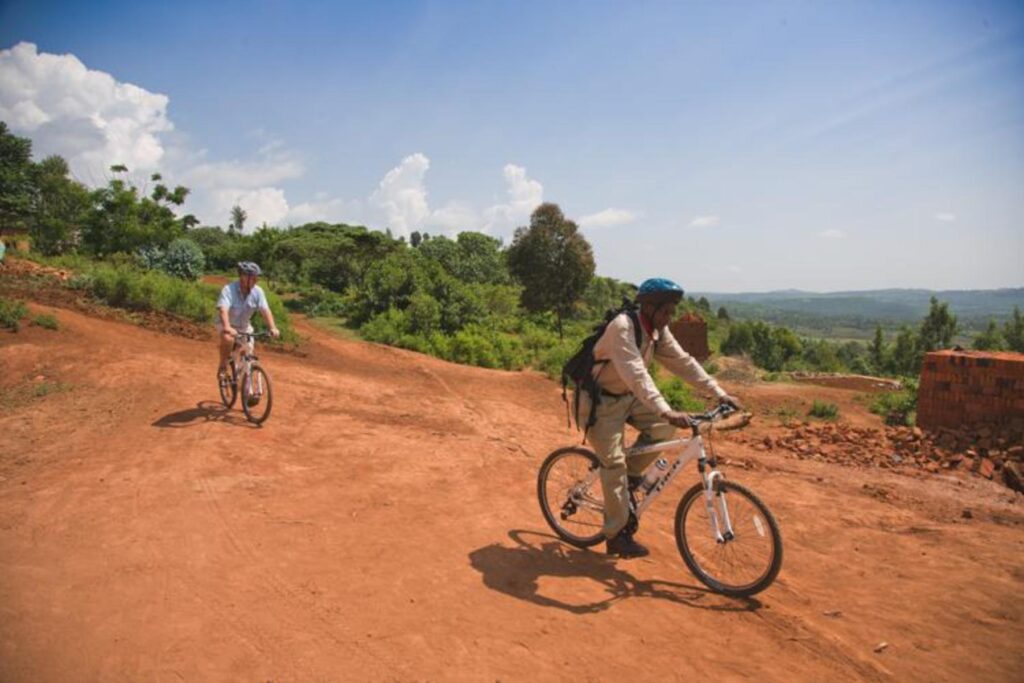 Biking on Gibbs Farm