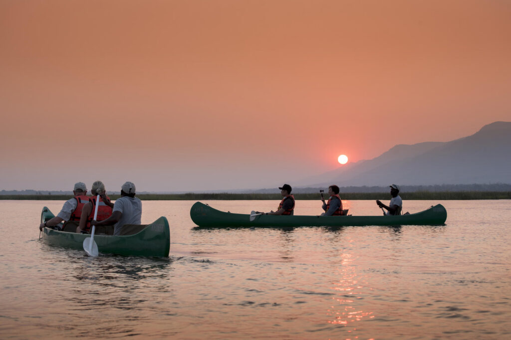 Canoeing on the Zambezi River | Photo credit: Nyamatusi Camp