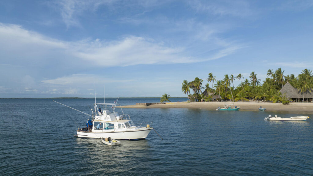 Boat cruise at Manda Island, Kenya.