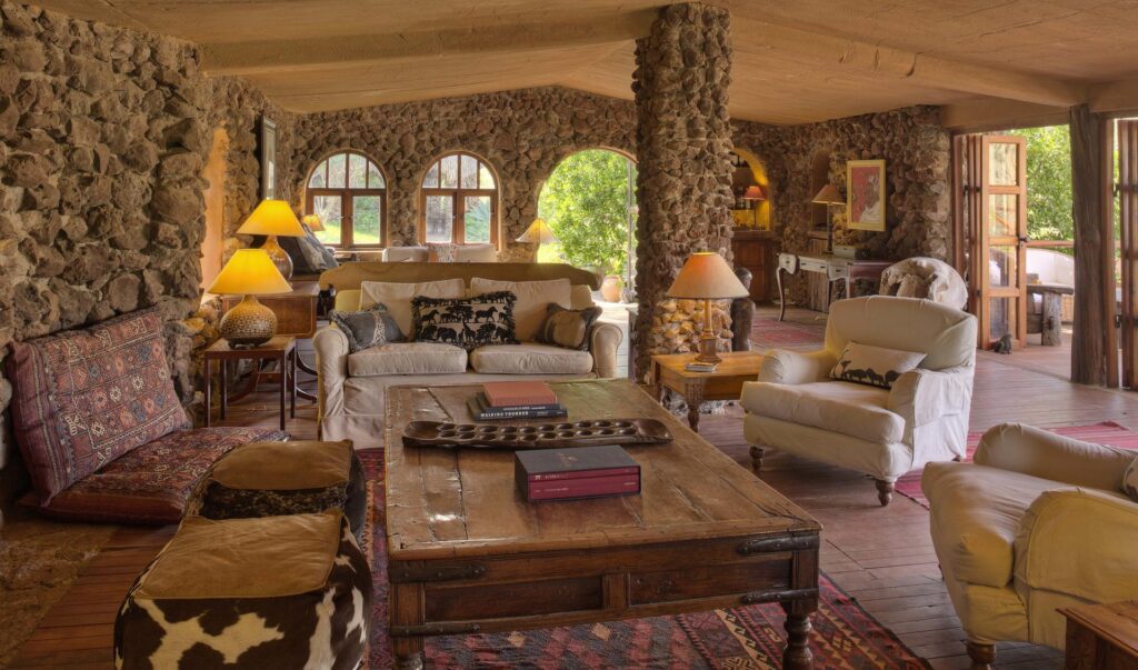 Lounge area at Lewa Wilderness, Kenya | Photo credit: Lewa Wilderness