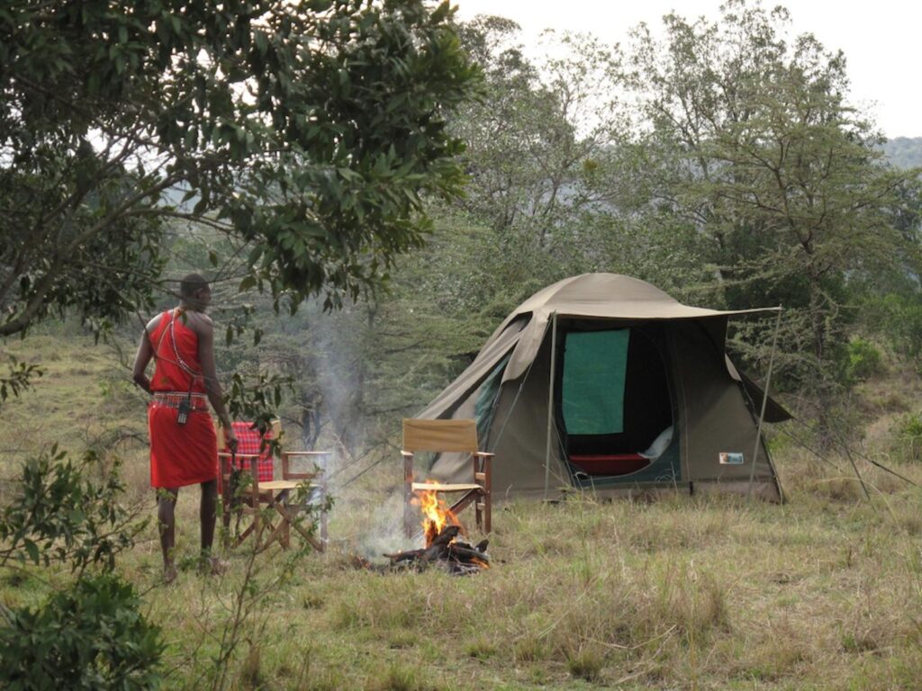 Outside view of an Adventure Mobile Camp