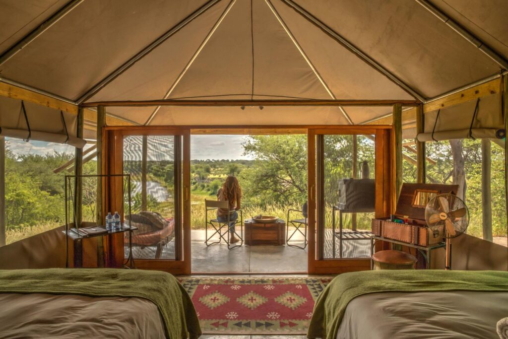 View from a room at Meno a Kwena, Botswana | Photo credits: Meno a Kwena